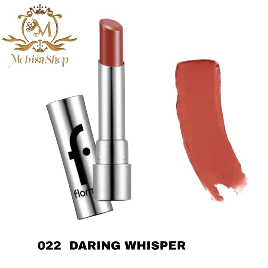 رژ لب جامد شر‌ آپ فلورمار Flormar شماره 022 مدل daring whisper — تصویر ۴