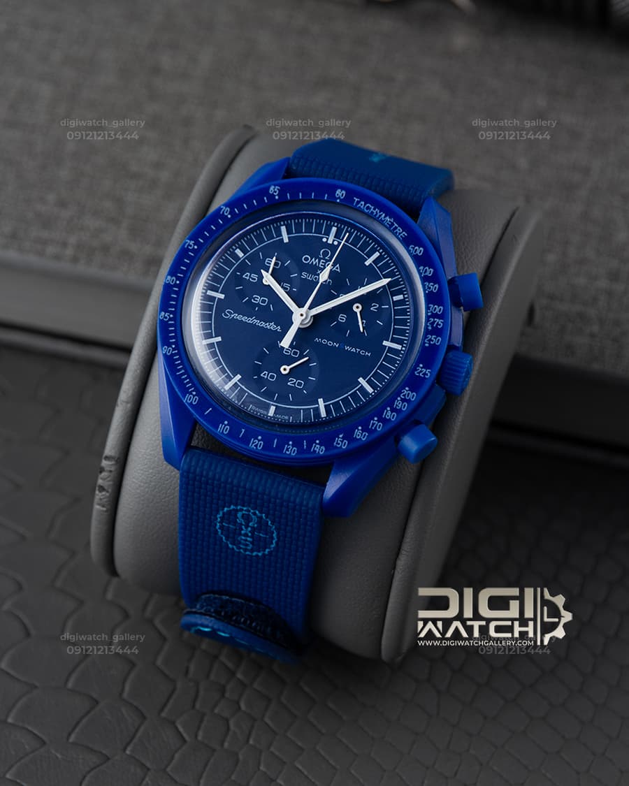ساعت امگا سواچ مدل نپتون بند رابر Omega Swatch Neptune