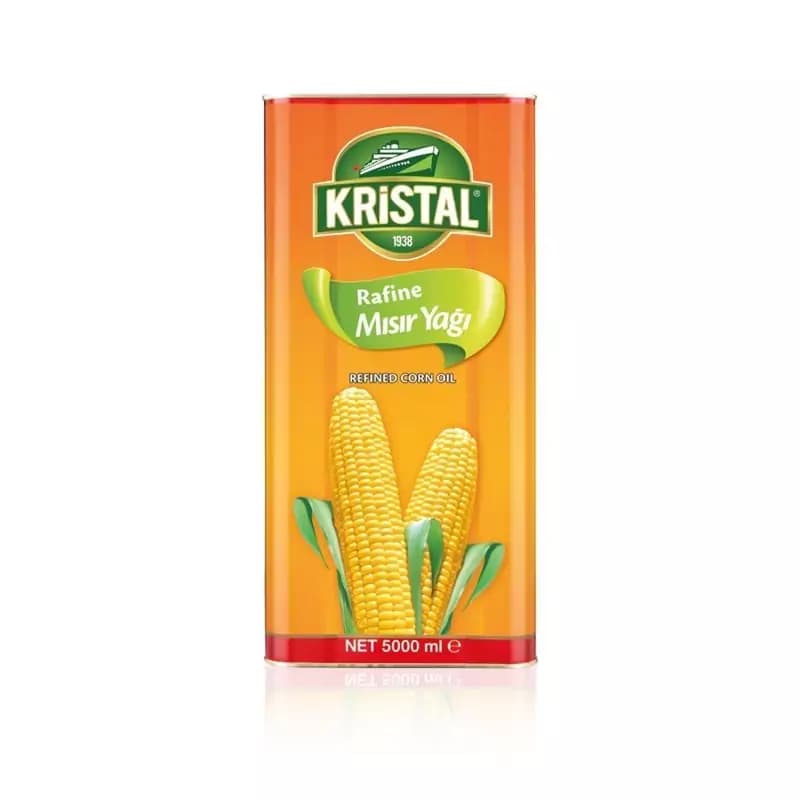 روغن ذرت کریستال (Kristal) 5 لیتری اصل ترکیه — تصویر ۲