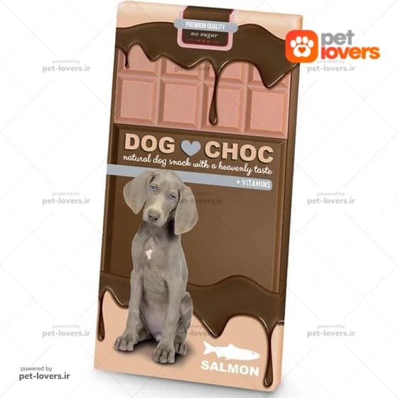 تشویقی سگ مدادی طعم ماهی سالمون داگ چاک Dog Choc وزن 50 گرم — تصویر ۲