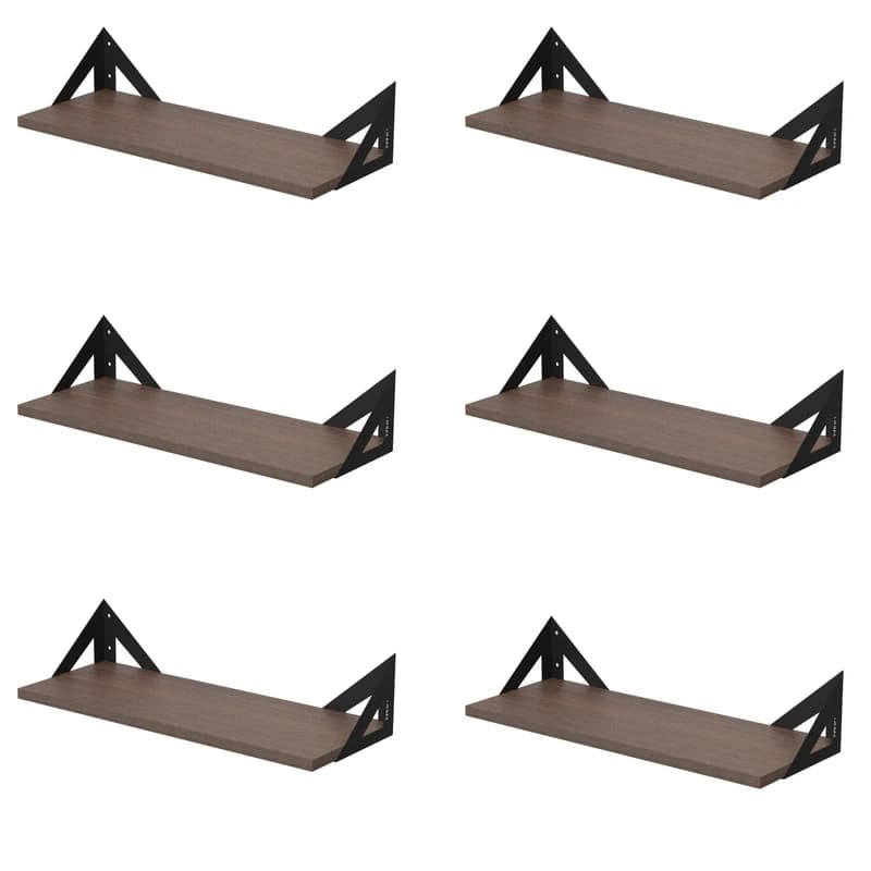 شلف دیواری دینیال مدل مثلثی کد DN-02SH-06 مجموعه شش عددی