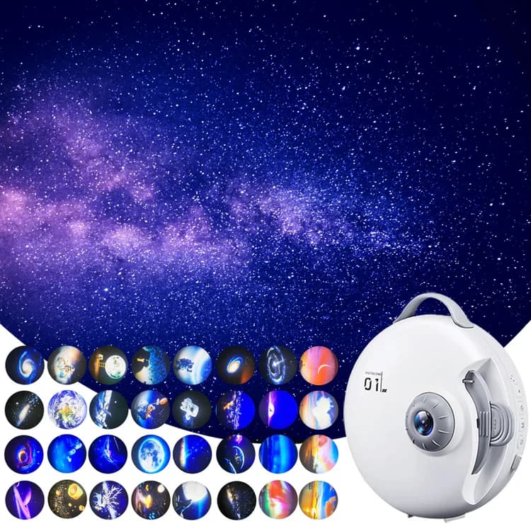 ویدئو پروژکتور کهکشانی اسپیکردار 32 در 1 مدل one fire star projector WH -E18