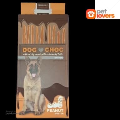 تشویقی سگ میله ای طعم بادام زمینی داگ چاک Dog choc وزن 50 گرم
