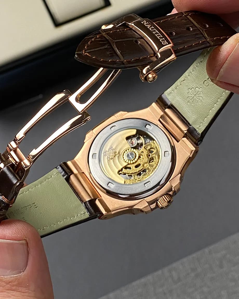 ساعت پتک فیلیپ ناتلیوس موتور اتوماتیک مردانه Patek Philippe قهوه ای — تصویر ۸