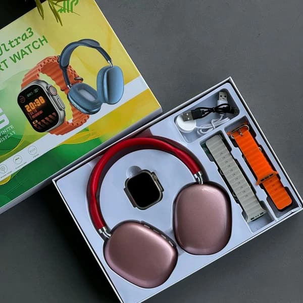 ساعت هوشمند H27 ULTRA3 به همراه هدفون طرح P9