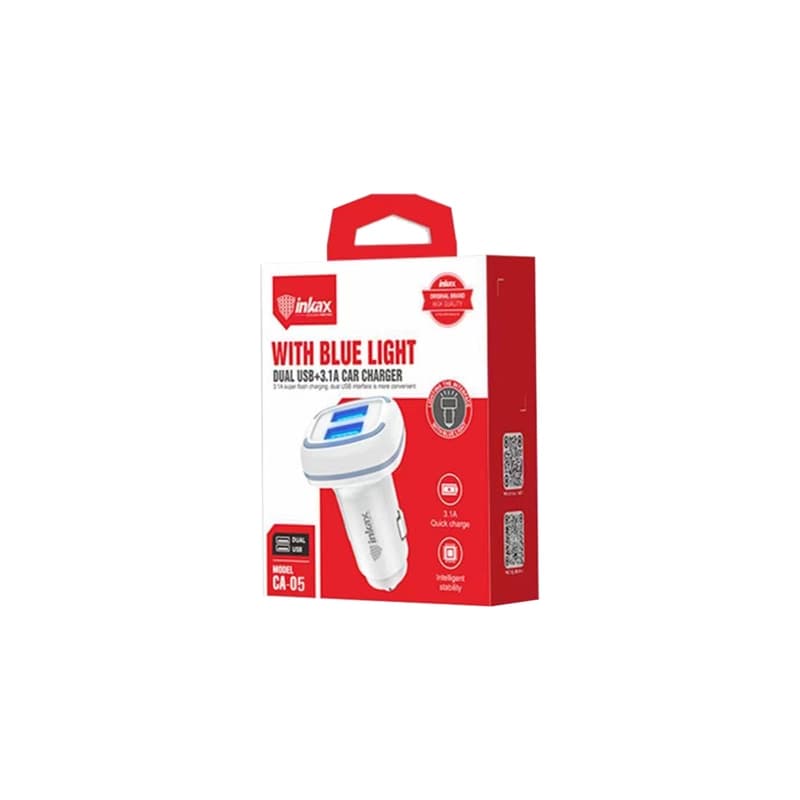 شارژر فندکی INKAX CA-05 2PORT