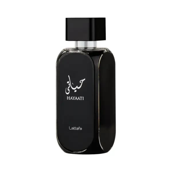 عطر یونیسکس لطافه حیاتی مشکی ادو پرفیوم Lattafa Hayaati Black Eau de Parfum