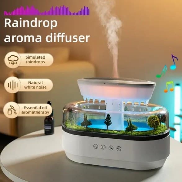 دستگاه بخور سرد و چراغ خواب جنگل ابری مدل RAD | رایحه درمانی + نورپردازی LED — تصویر ۷