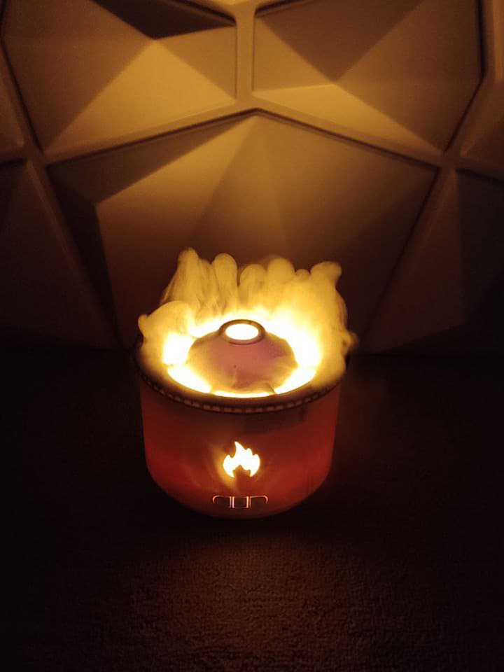 چراغ خواب و دستگاه بخور سرد و رطوبت ساز مدل آتشفشانی VOLCANO HUMIDIFIER|سه طرح — تصویر ۷