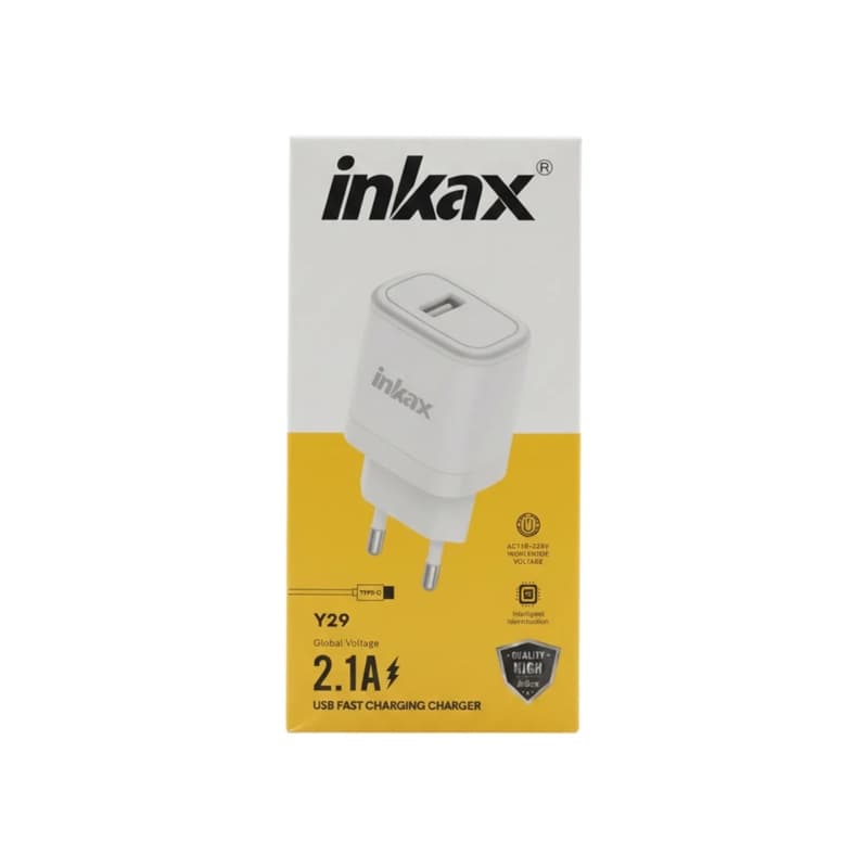 شارژر با کابل تایپ سی INKAX Y29 — تصویر ۲