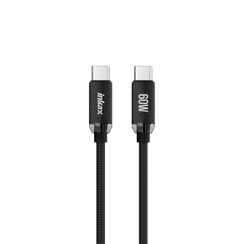 کابل شارژ دوسر تایپ سی INKAX CB-53 60W
