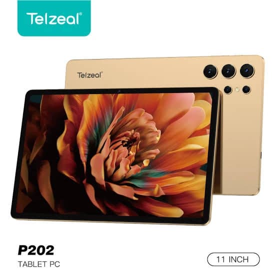 تبلت سیم کارت خور telzeal p202 | صفحه نمایش 11 اینچی | حافظه 64 رم ۴ | همراه ماوس و کیبورد و قلم و کیف محافظ و شارژر — تصویر ۸