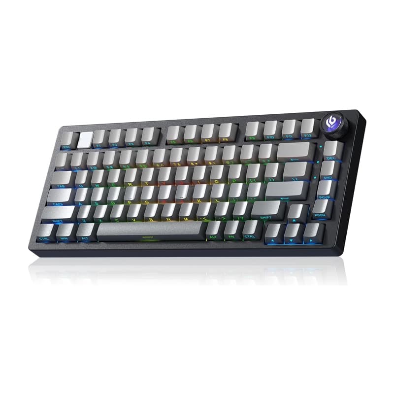 کیبورد بی سیم گیمینگ LEOBOG HI75 C PRO BLACK+GRADIENT GREY REAPER SWITCH — تصویر ۹