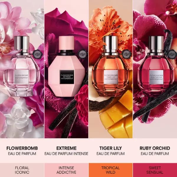 عطر زنانه ویکتور اند رولف فلاور بمب تایگر لیلی ادو پرفیوم Viktor & Rolf Flowerbomb Tiger Lily Eau de Parfum — تصویر ۵