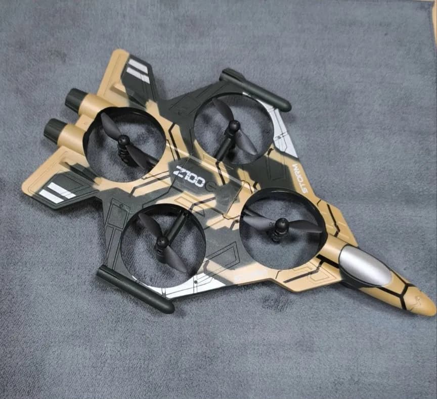 هواپیما کنترلی شارژی هونتون مدل drone Z100 سبز ارتشی — تصویر ۱۰