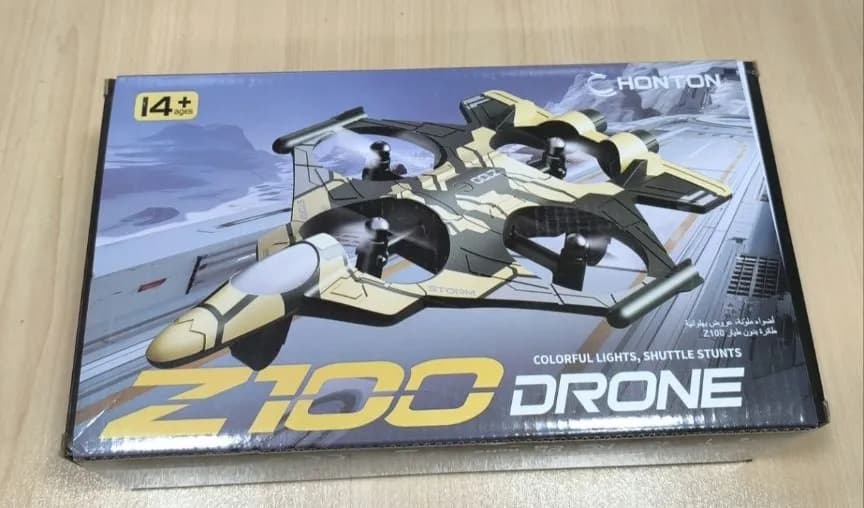 هواپیما کنترلی شارژی هونتون مدل drone Z100 سبز ارتشی — تصویر ۶