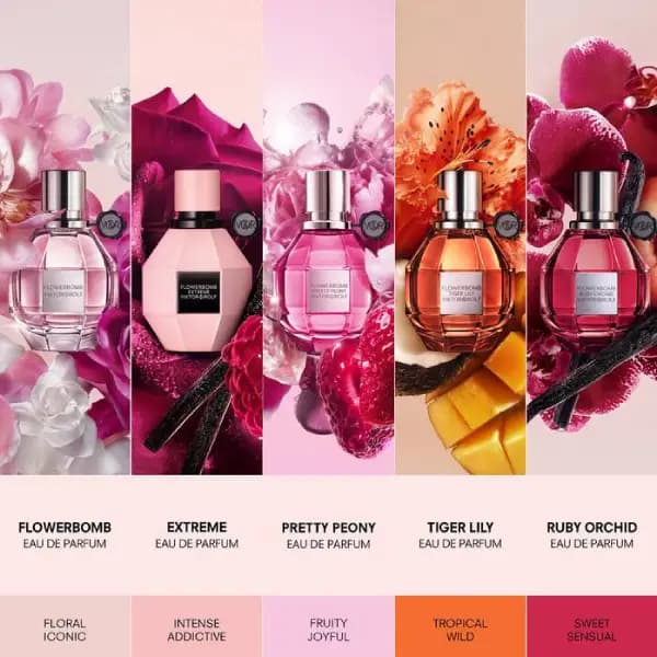 عطر زنانه ویکتور اند رولف فلاور بمب پرتی پئونی ادو پرفیوم Viktor & Rolf Flowerbomb Pretty Peony Eau de Parfum — تصویر ۵