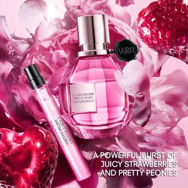 عطر زنانه ویکتور اند رولف فلاور بمب پرتی پئونی ادو پرفیوم Viktor & Rolf Flowerbomb Pretty Peony Eau de Parfum — تصویر ۳