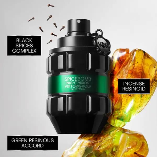 عطر مردانه ویکتور اند رولف اسپایس بمب نایت ویژن ادو پرفیوم Viktor & Rolf Spicebomb Night Vision Eau de Parfum — تصویر ۳