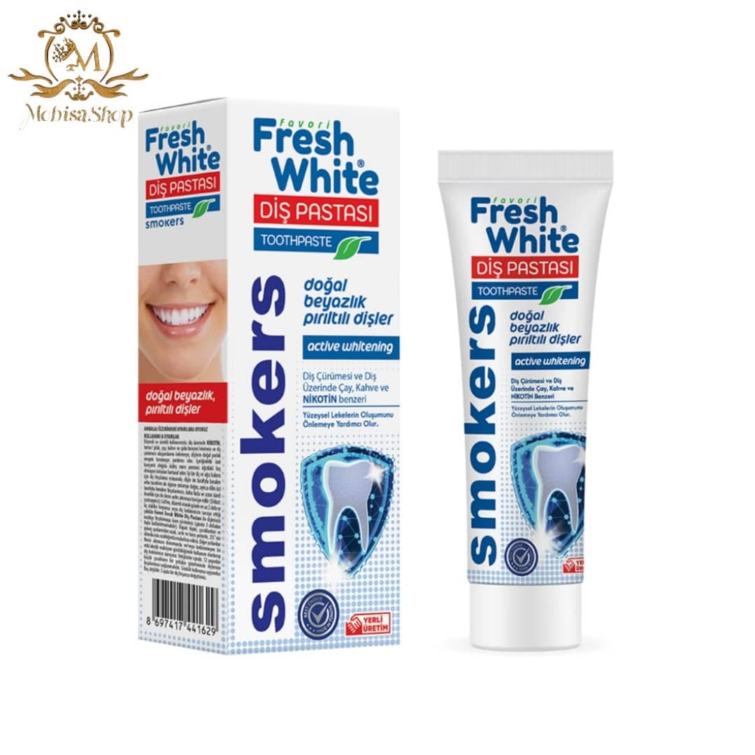 خمیر دندان فریش وایت Fresh & White اسموکر مخصوص سیگار 90 گرم