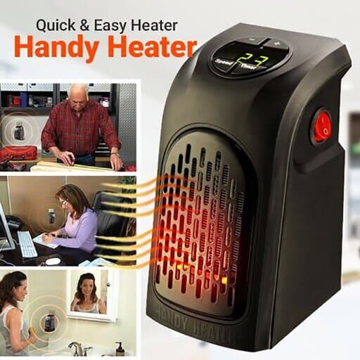 هیتر و بخاری برقی فن دار دیواری Handy مدل 3363 — تصویر ۲