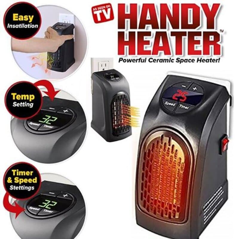 هیتر و بخاری برقی فن دار دیواری Handy مدل 3363 — تصویر ۵