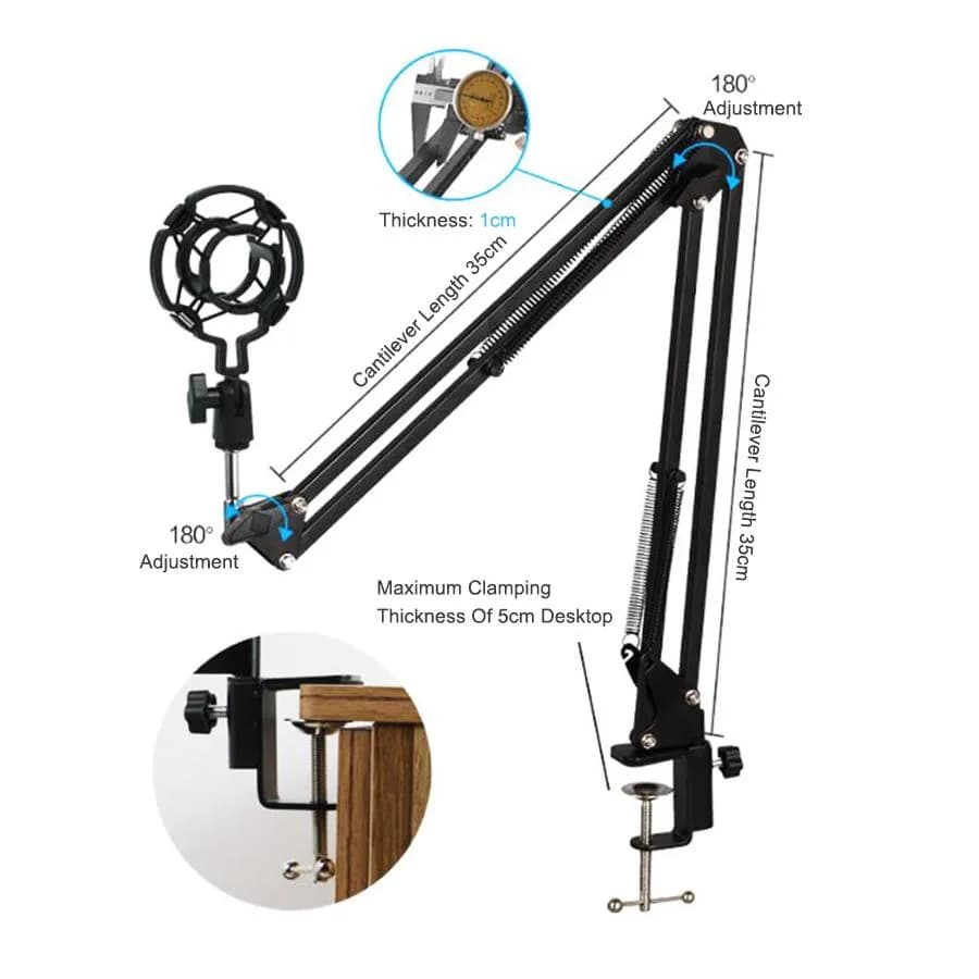 کیت میکروفن استودیویی BM-800 — تصویر ۹