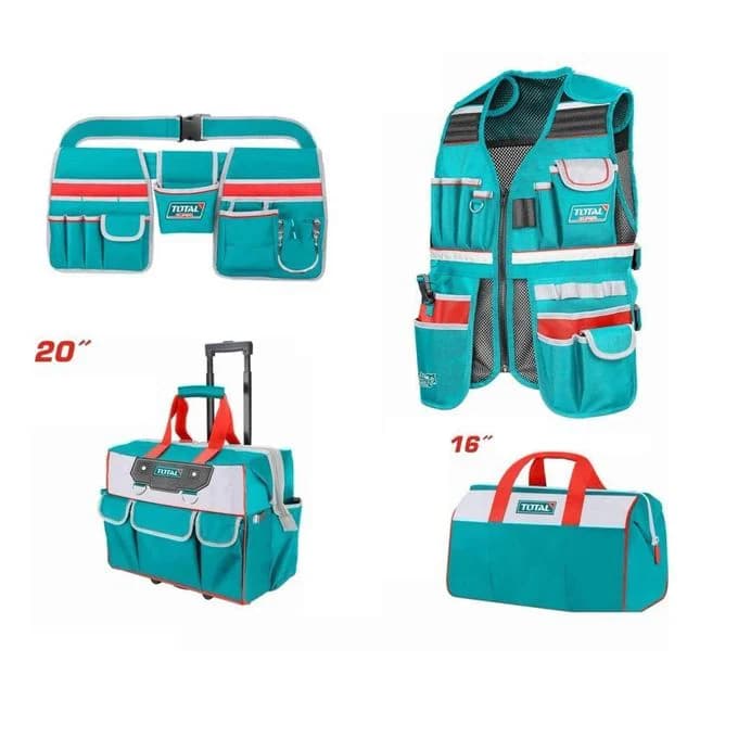 مجموعه کیف ابزار توتال 4 عددی مدل TOS230910 — تصویر ۳