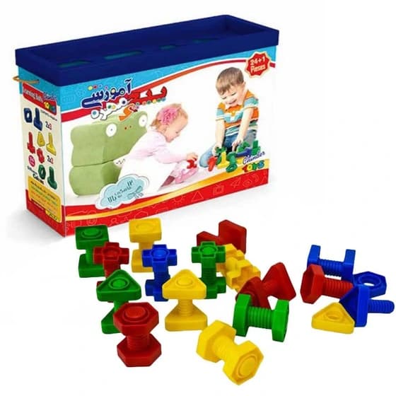 بازی فکری ساختنی پیچ و مهره آموزشی مناسب رده سنی +4