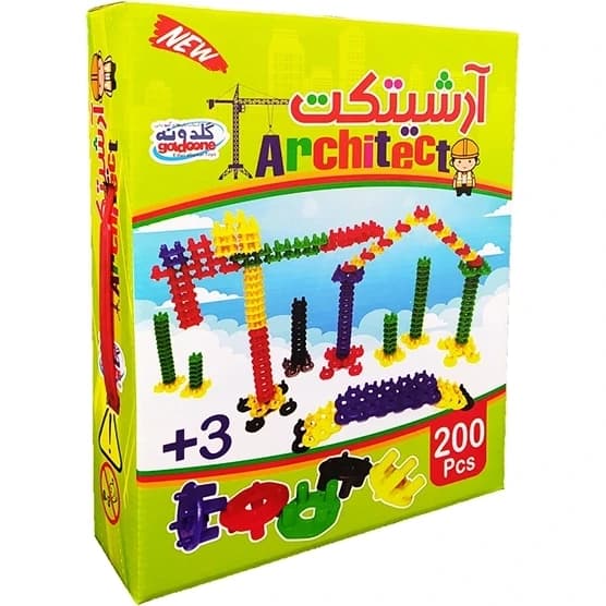 بازی فکری ساختنی آرشیتکت 200 قطعه گلدونه مناسب رده سنی +5 — تصویر ۲