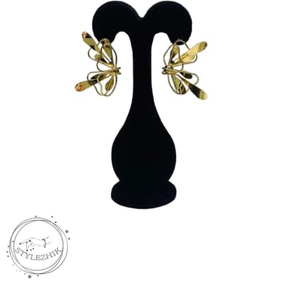 گوشواره زنانه استیل طرح پاپیون