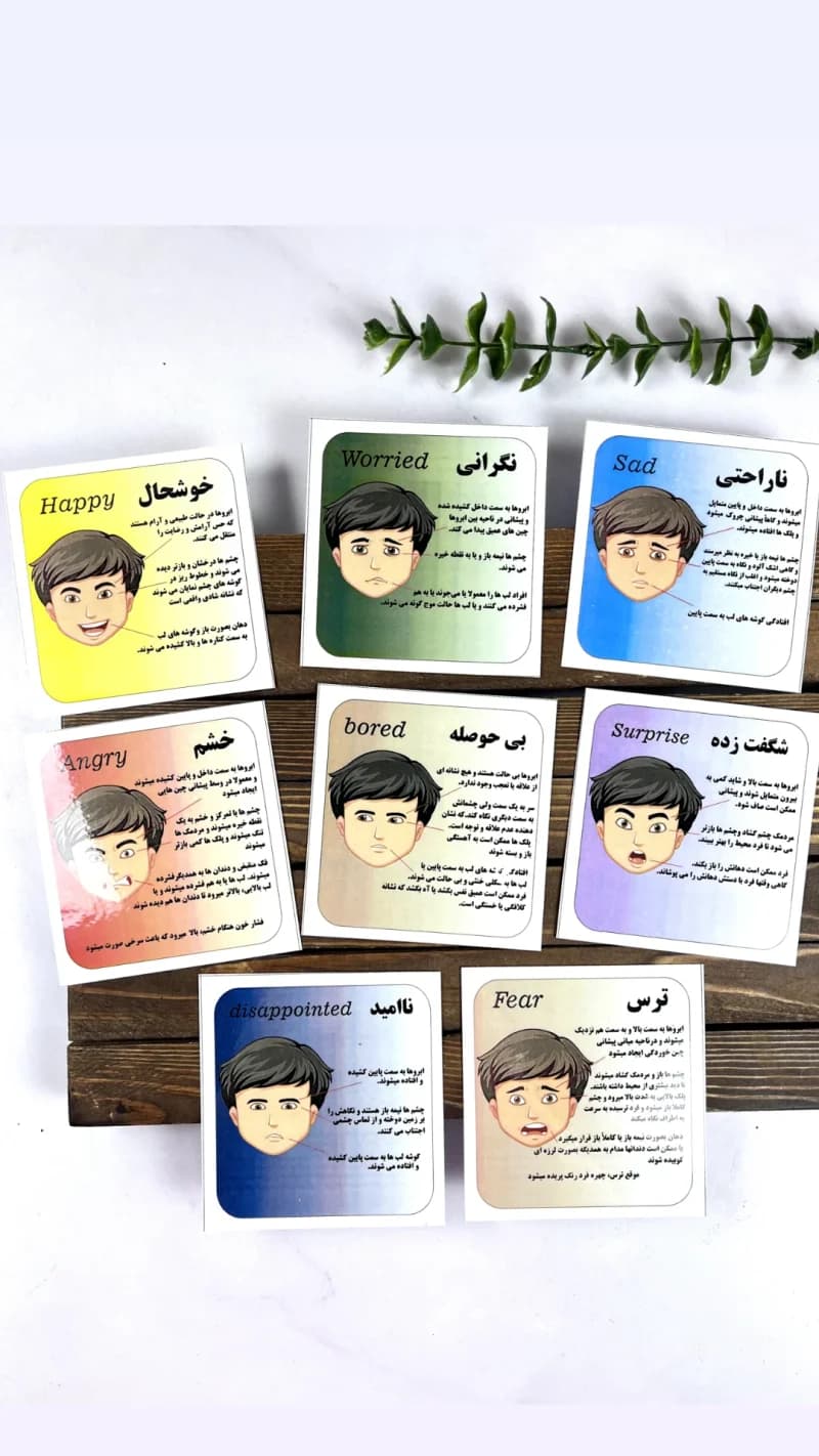 بازی فکری آموزش شناخت احساسات کودکان 😍🧠مناسب رده سنی +3 — تصویر ۳
