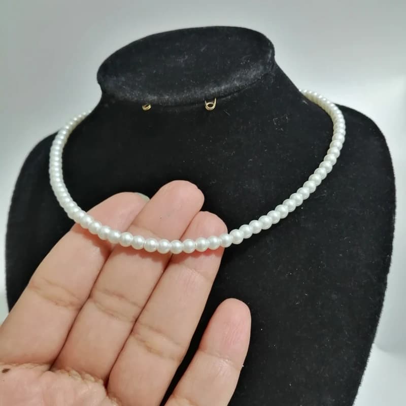 گردنبند زنانه مدل مروارید ریز