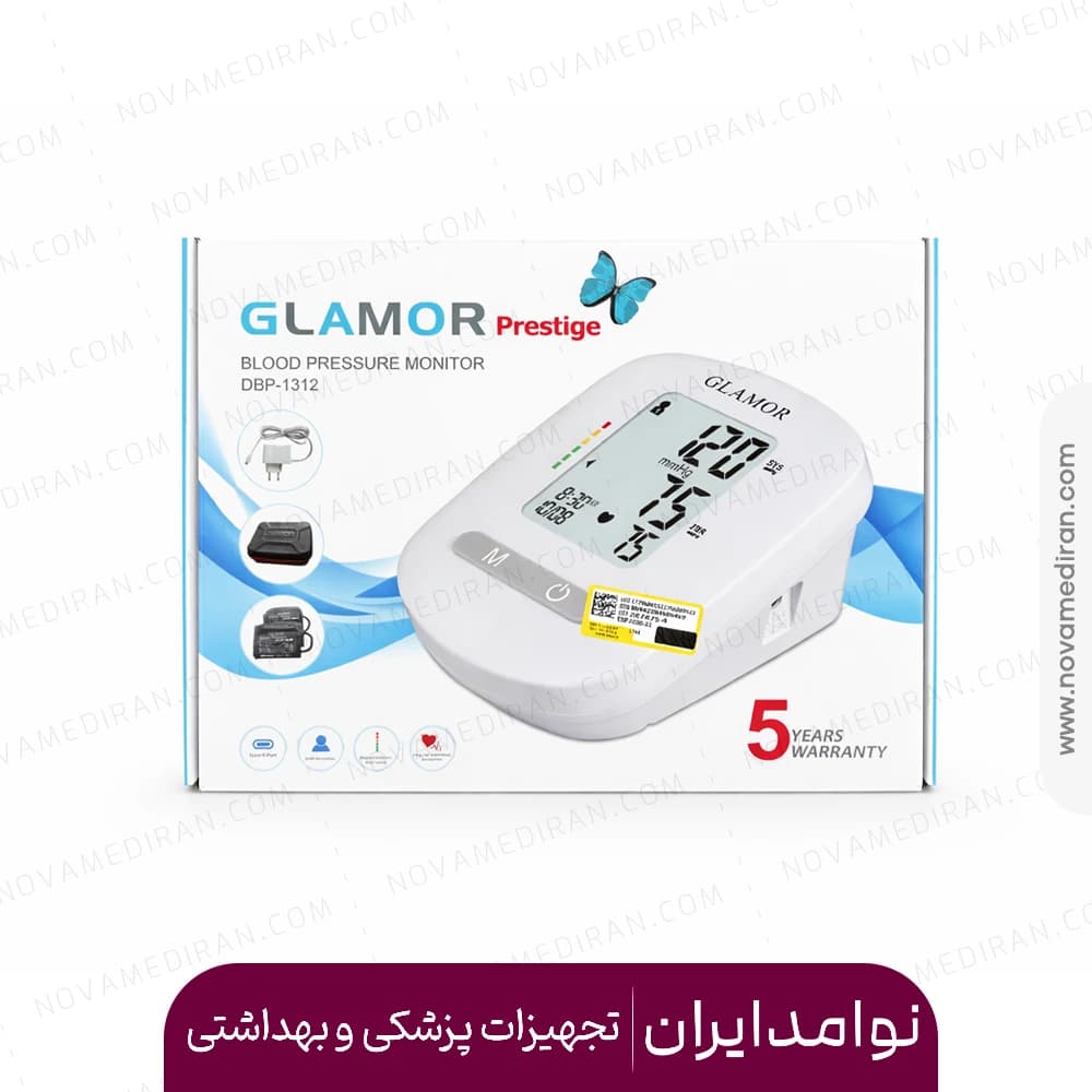 فشارسنج بازویی دیجیتال گلامور مدل DBP-1312 — تصویر ۵