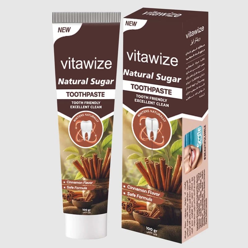 خمیر دندان حاوی قند طبیعی مدل Natural Sugar ویتاو ایز | 100 گرم