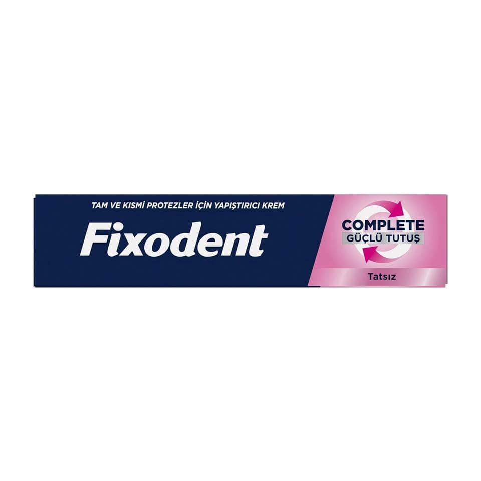 چسب دندان مصنوعی فیکسودنت کامپلیت بدون طعم Fixodent Complete Tatsiz | وزن47 گرم
