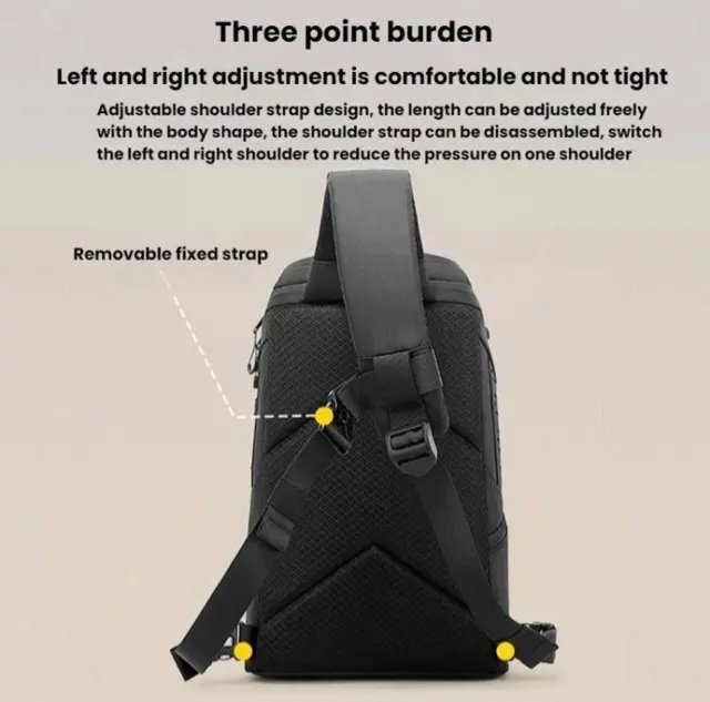 کیف کراس بادی مردانه ضداب بنج مدل BANGE FW-227 — تصویر ۱۲