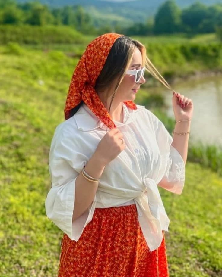مینی اسکارف گل گلی — تصویر ۱۱