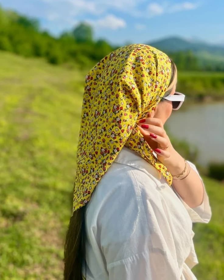 مینی اسکارف گل گلی — تصویر ۲