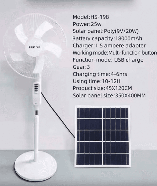 پنکه شارژی اکوپاور 16 اینچ مدل ECO-198 — تصویر ۴