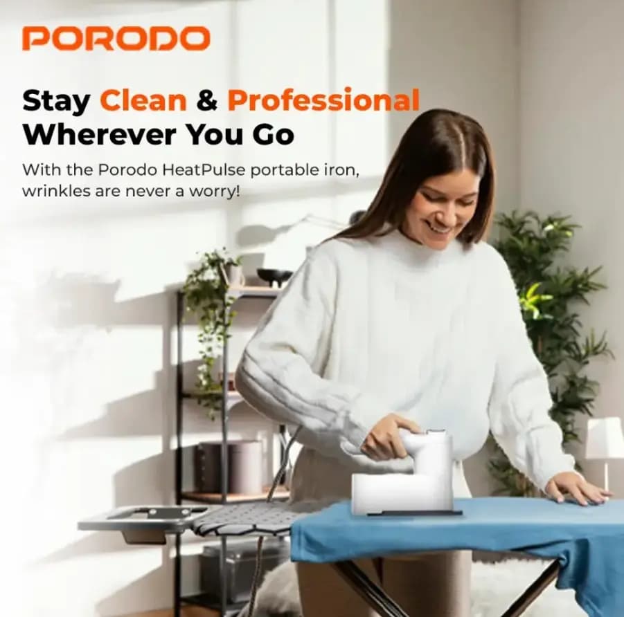 اتو بخار شارژی پرودو مدل porodo HeatPulse — تصویر ۳