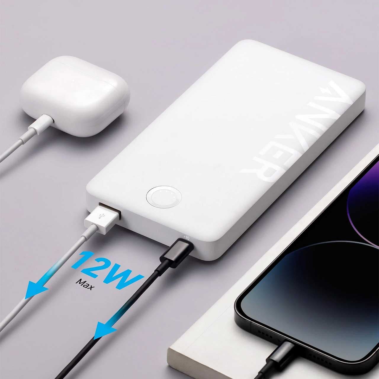 پاوربانک انکر 10000 میلی آمپر 12W مدل PowerCore PIQ A1334 — تصویر ۵