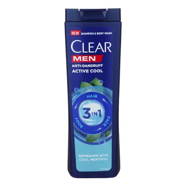 شامپو ضد شوره و خنك كننده فعال کلییر 3*1 آقايان 400 ميل -CLEAR — تصویر ۲