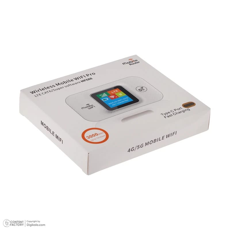 مودم بیسیم 4G/5G LTE CAT6 مدل MF688 (وایفای قابل حمل) — تصویر ۴