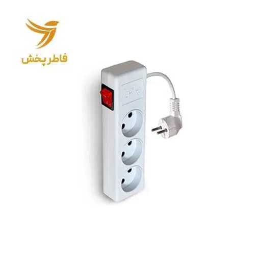رابط 3خانه استاندارد بدون ارت 3 متری پاترا