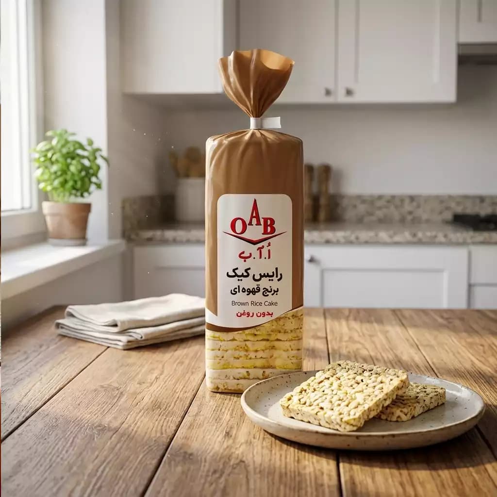 رایس کیک برنج قهوه ای ۱۰۰ گرمی — تصویر ۳