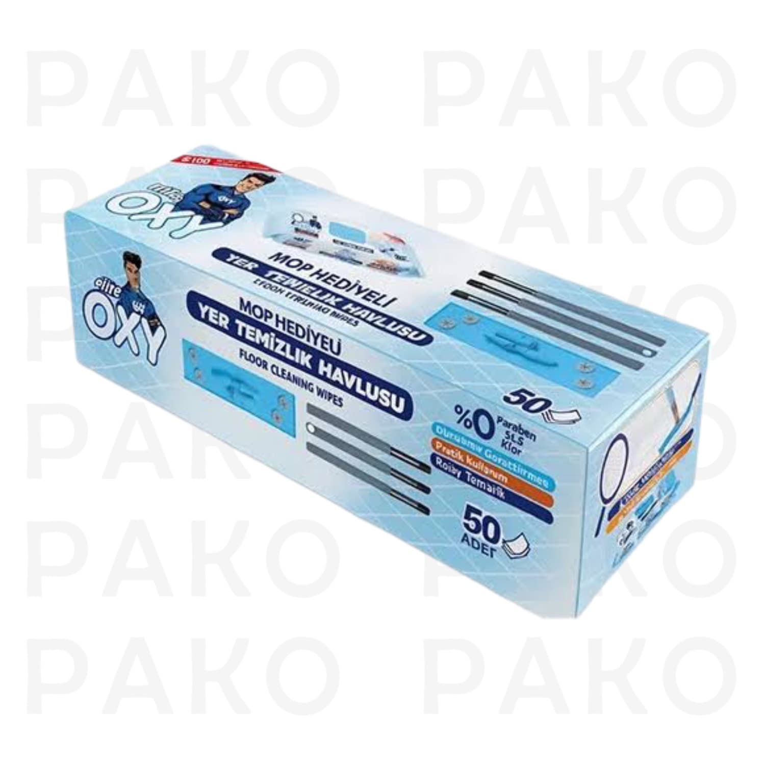 دستمال مرطوب تي 50 عددی همراه دستگاه تي مستر اكسي-MR OXY — تصویر ۲