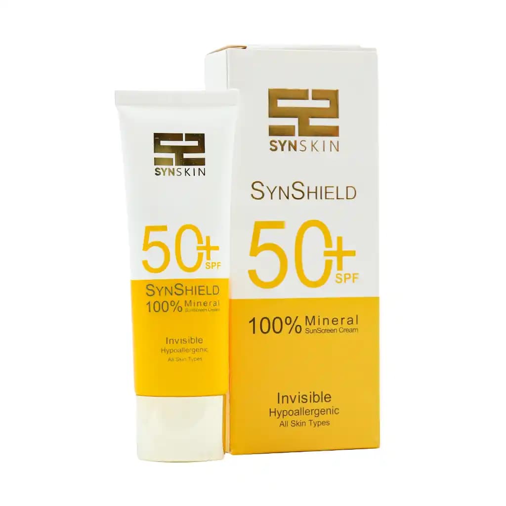 کرم ضد آفتاب مینرال ساین شیلد SPF50 ساین اسکین مناسب انواع پوست | 50 گرم — تصویر ۵