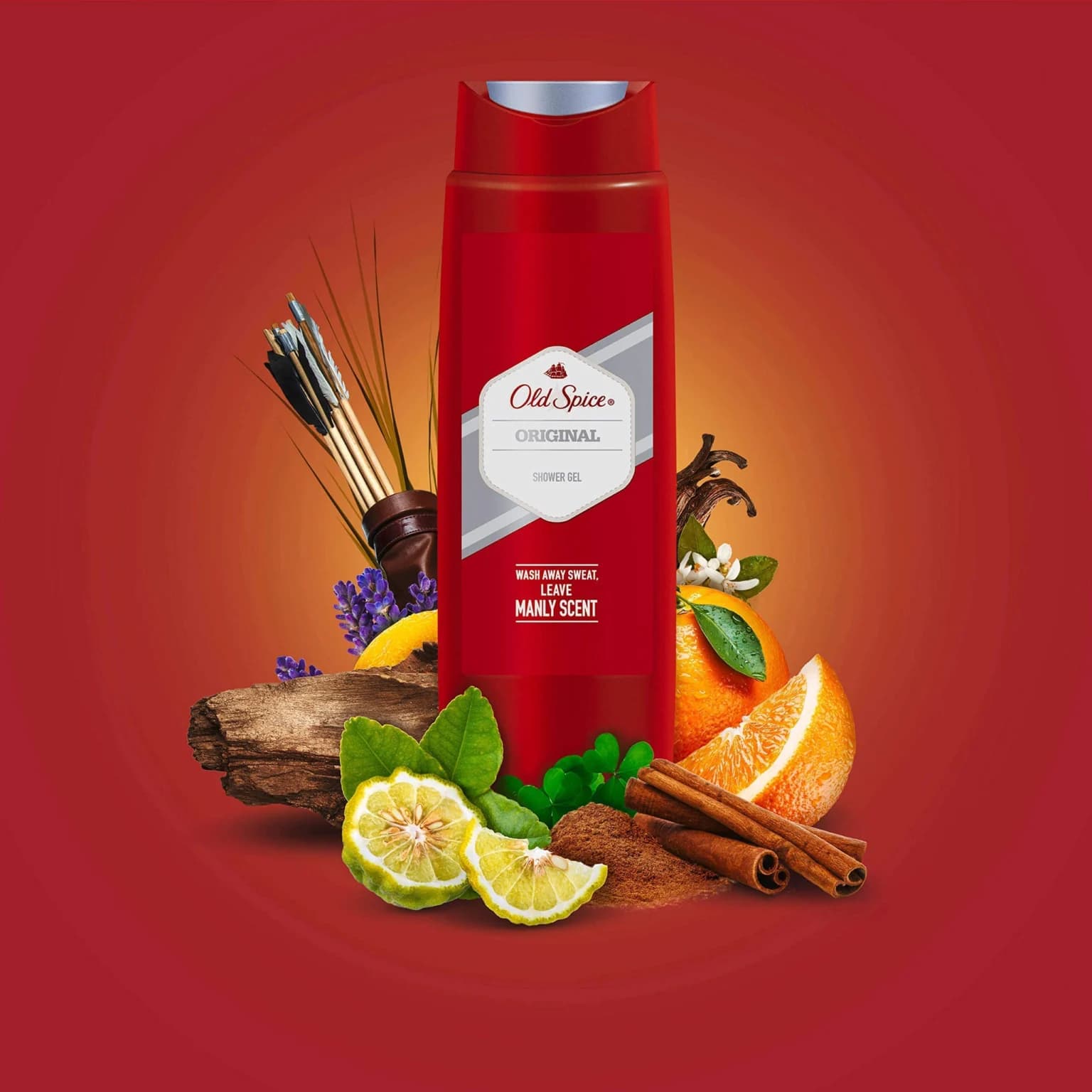 شامپو سر و بدن الد اسپاس مردانه ايتاليايي Captain Original اورجينال 400 ميل-OLD SPICE — تصویر ۴
