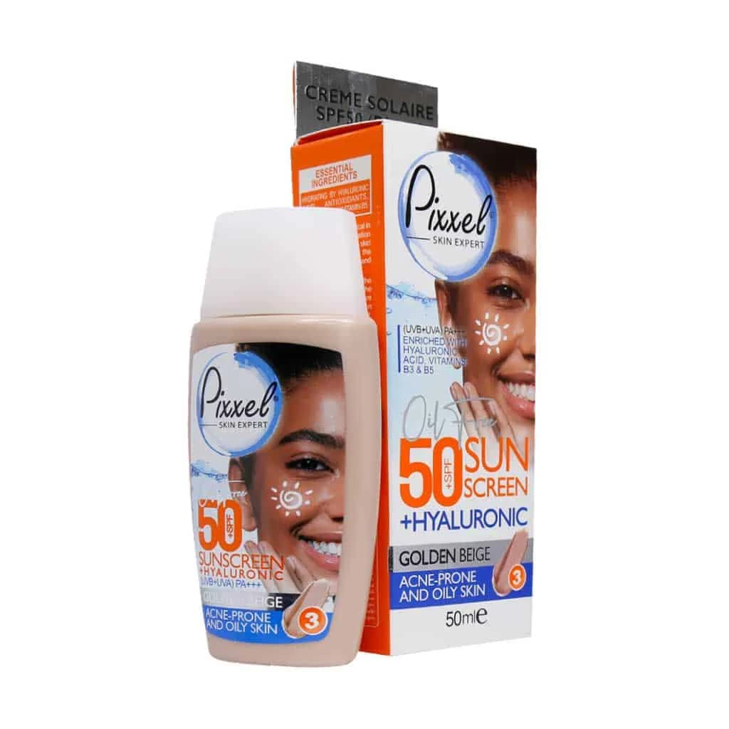 کرم ضدآفتاب SPF50 پوست چرب و جوشدار پیکسل | 50 میلی لیتر — تصویر ۳